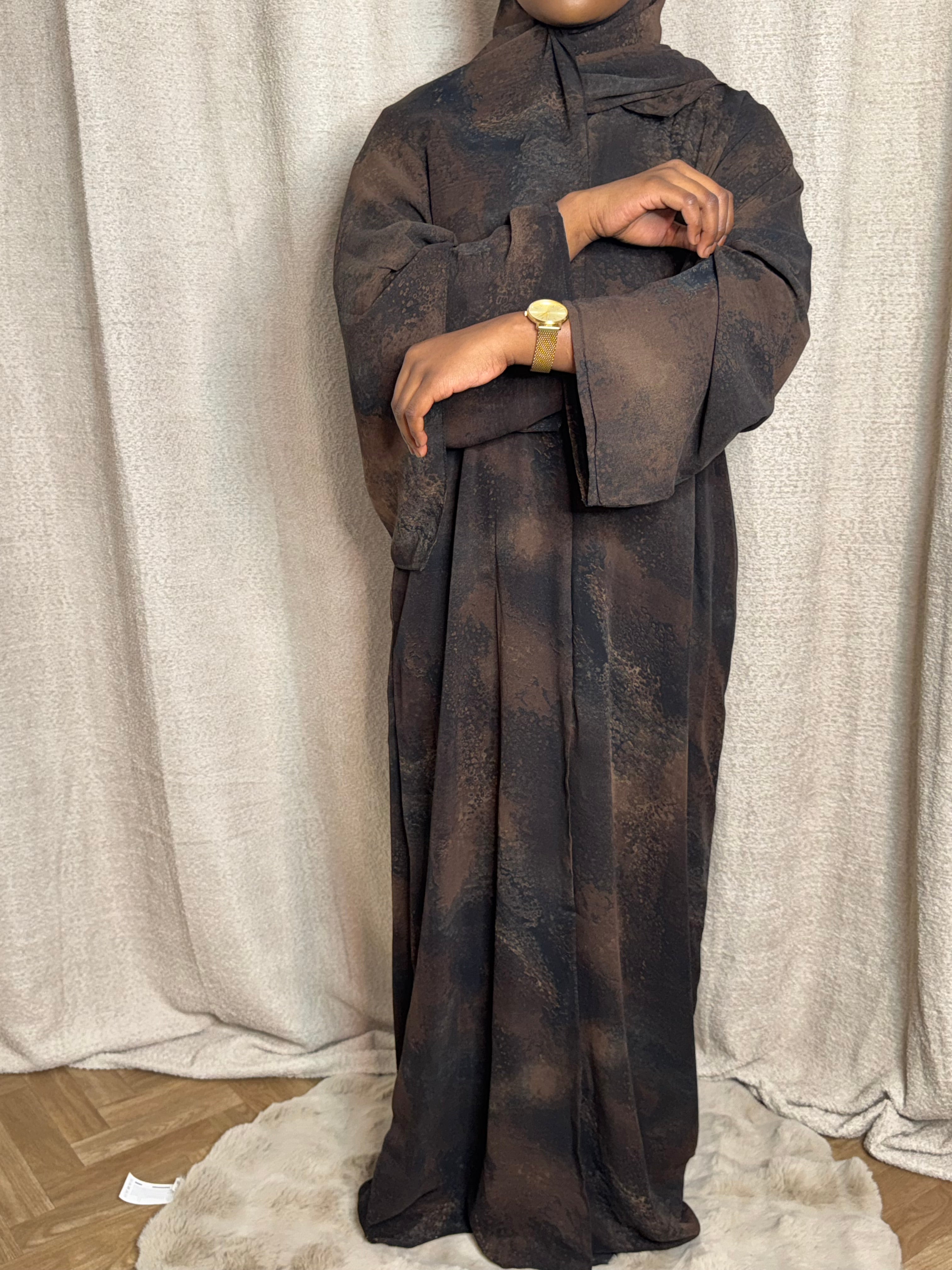 ABAYA NABA - MARRON