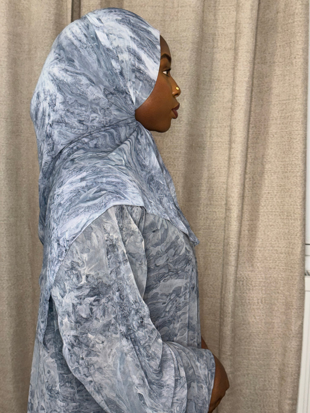 ABAYA NOOR - BLEU CLAIR