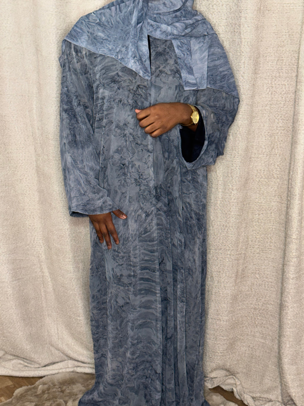 ABAYA NOOR - BLEU CLAIR
