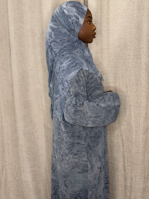 ABAYA NOOR - BLEU CLAIR